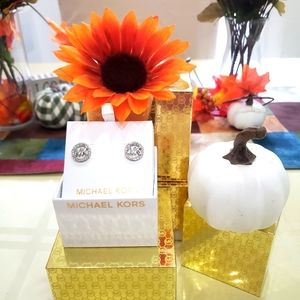 Michael Kors, MK earrings with Crystals